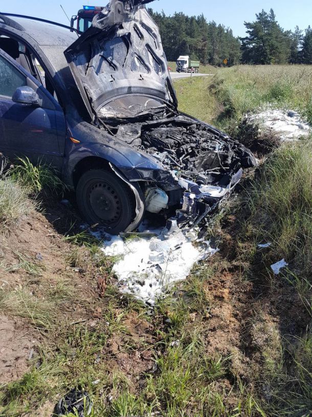 Wypadek na drodze krajowej nr 20 w pobliżu Kościerzyny 
