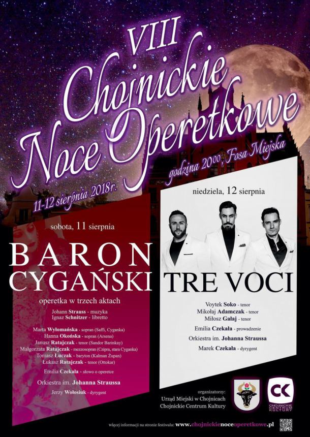 Już w ten weekend 8. Chojnickie Noce Operetkowe