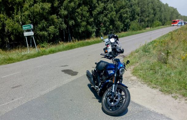 Zderzenie motocykli na drodze Rzeczenica - Przechlewo 