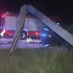 Zdarzenie drogowe w Jaromierzu fot. straż pożarna Człuchów