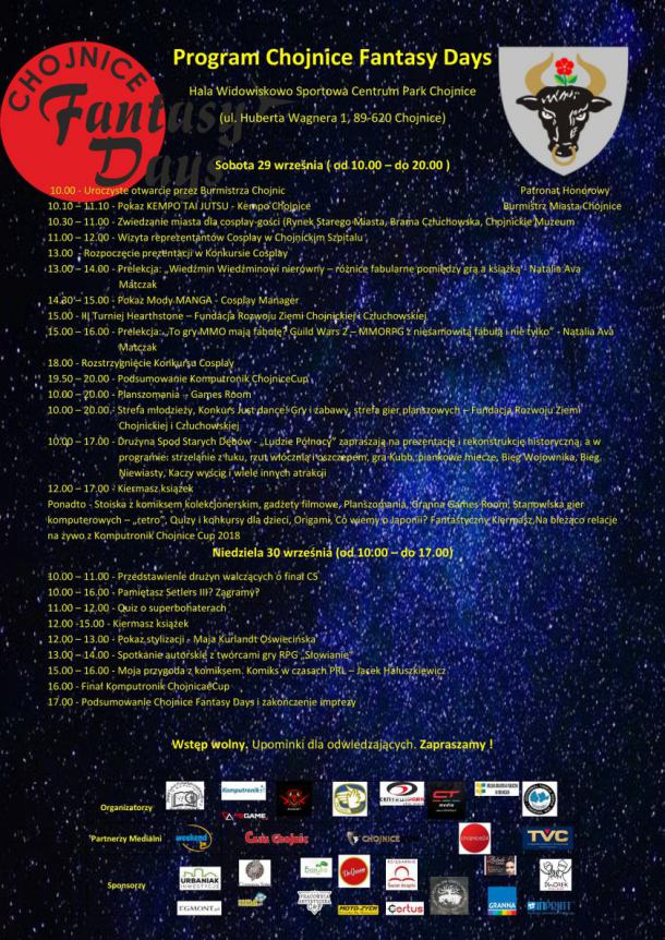Chojnice Fantasy Days: superbohaterowie spotkają się w Chojnicach