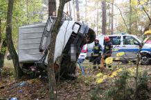 Wypadek na rogatkach Człuchowa. Nie żyje jedna osoba, druga jest ranna (FOTO)