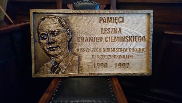 W chojnickim ratuszu zawiśnie tablica pamięci zmarłego burmistrza Leszka Chamier Cieminskiego