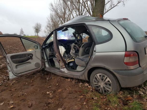 16-latka poszkodowana w wypadku w okolicach Więcborka (FOTO)