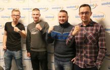 Dwóch Gruchałów w studiu Weekend FM: Marcin i Kewin. Byliśmy też z mikrofonem na meczu Grom Więcbork - Zawisza Bydgoszcz