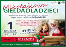 W Kościerzynie dziś Mikołajkowa Giełda dla Dzieci