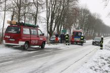 Dachowanie na drodze w Lichnowach, w gminie Chojnice