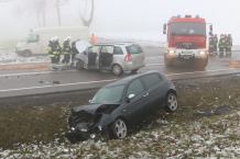 Dwa zdarzenia na berlince w okolicach Jeziorek. Droga krajowa nr 22 była zablokowana (FOTO)