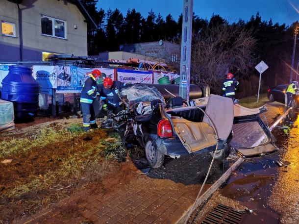 Śmiertelny wypadek na ulicy Chojnickiej w Sępólnie Krajeńskim (FOTO)