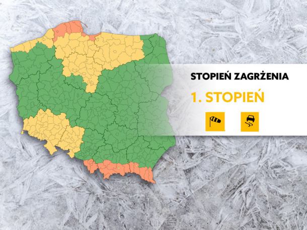Silny wiatr i oblodzenie. IMGW wydał alerty pogodowe dla naszego regionu