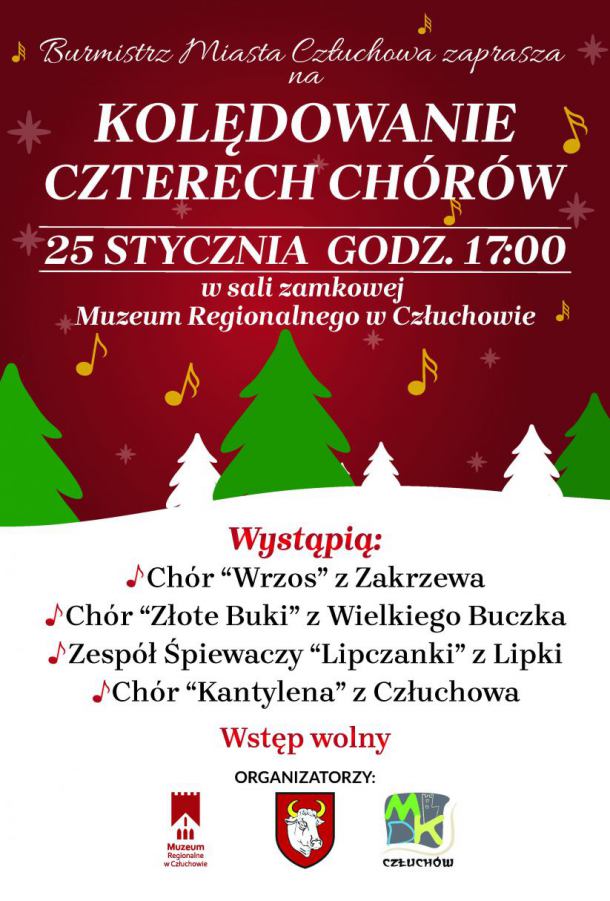 Cztery chóry zaprezentują się jutro (25.01.) podczas koncertu kolęd w Człuchowie