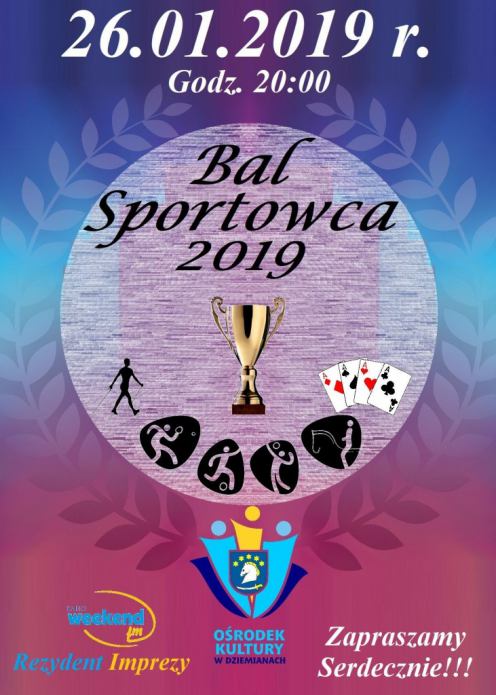 Już w sobotę (26.01) Bal Sportowca w Dziemianach