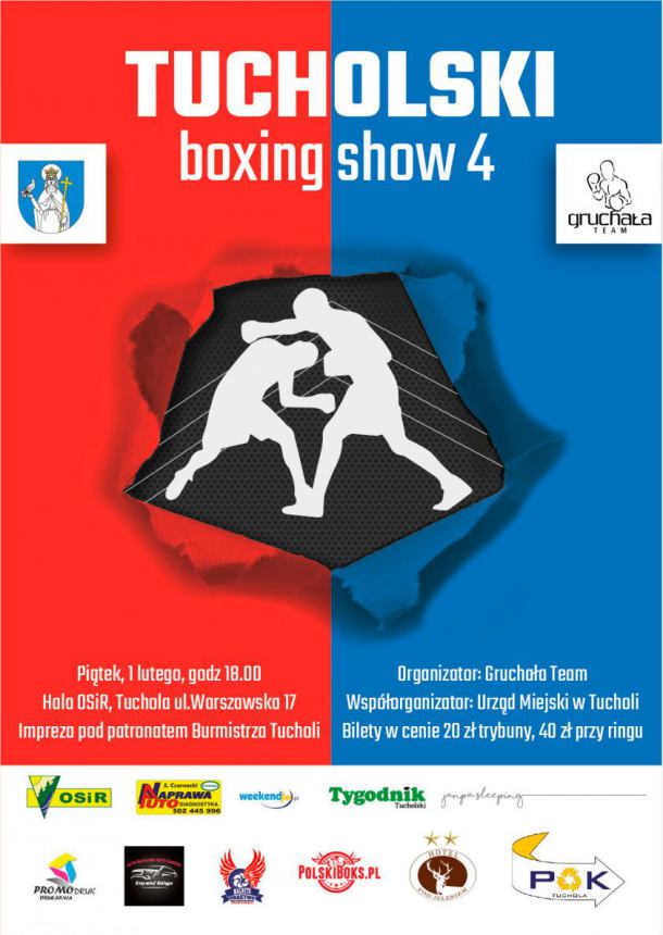 Dziesięć walk amatorskich, jedna zawodowa i gość - Dariusz Michalczewski. W piątek Tucholski Boxing Show 4
