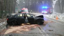Młoda kobieta poszkodowana w dzisiejszym (2.02) wypadku Mokrem w gminie Czersk