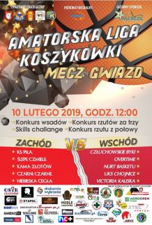 W niedzielę (10.02) Mecz Gwiazd Człuchowskiej Amatorskiej Ligi Koszykówki