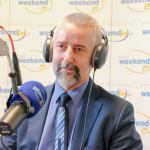 Burmistrz Tucholi Tadeusz Kowalski w studiu Weekend FM