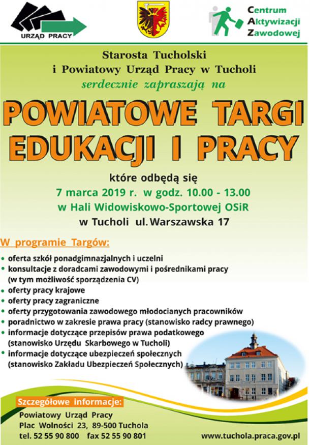 Dziś w Tucholi Powiatowe Targi Edukacji i Pracy