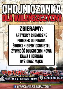 Kibice Chojniczanki zbierają dary dla Polaków mieszkających na Litwie
