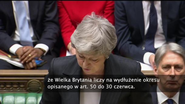 T. May: Wielka Brytania liczy na opóźnienie brexitu do 30 czerwca
