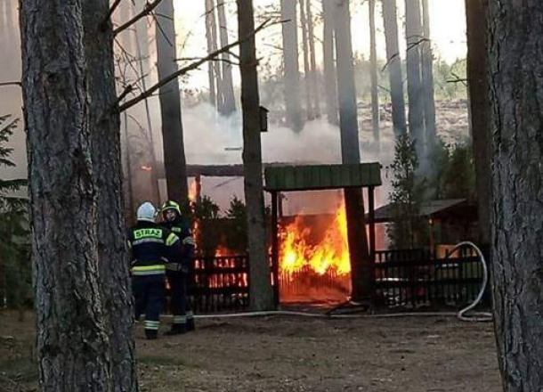 Tragiczny pożar w Milkowie, koło Dziemian. Nie żyje jedna osoba