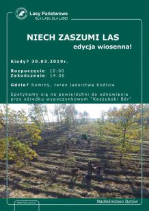 W gminie Studzienice odbędzie się jutro (30.03.) akcja sadzenia lasu pod hasłem "Niech zaszumi las"