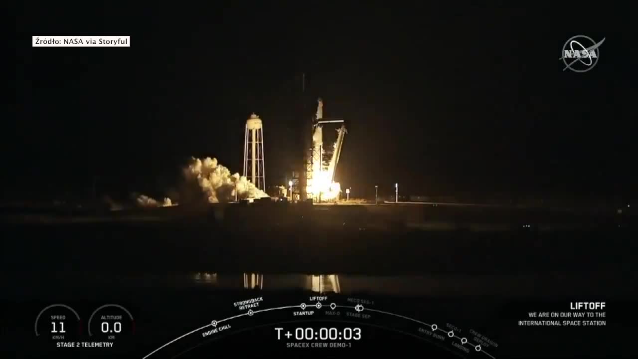 SpaceX wysłał w kosmos pierwszą kapsułę pasażerską. Na pokładzie manekin o imieniu Ripley