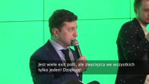 Komik W. Zełenski zwyciężył w pierwszej turze wyborów prezydenckich na Ukrainie