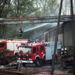 Pożar w tartaku w Kościerzynie fot. Magdalena Karczewska