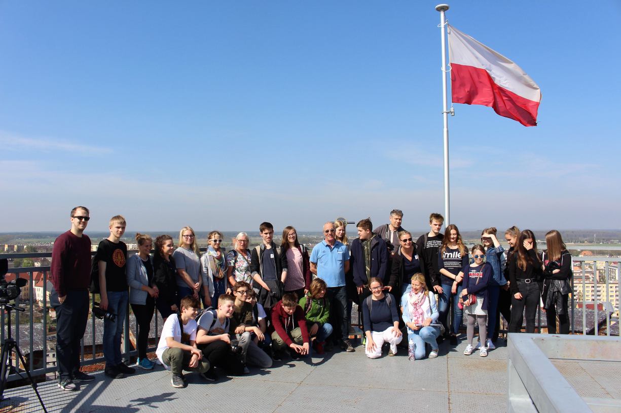 Młodzi goście z niemieckiego miasta Emsdetten z wizytą w Chojnicach