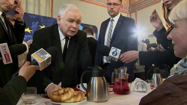 "Prośba o to, by nas popierać, a nie przeszkadzać". J. Kaczyński pytany o wsparcie dla niepełnosprawnych