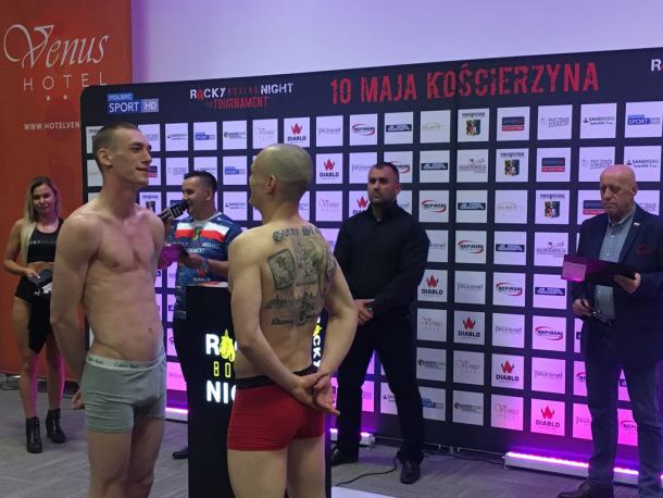 Za nami oficjalne ważenie przed dzisiejszą (10.05) galą Rocky Boxing Night w Kościerzynie (FOTO)