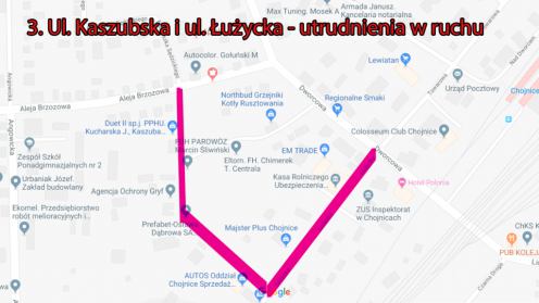 Uwaga! Zmiany w organizacji ruchu drogowego na terenie miasta Chojnice w roku 2019
