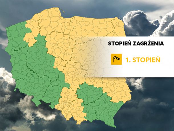 Burze z gradem i porywisty wiatr. IMGW wydał żółte alerty pogodowe dla naszego regionu