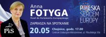 Dziś w Chojnicach spotkanie z europosłanką Anną Fotygą