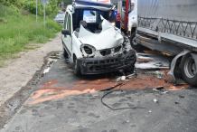 Wypadek na drodze Tuchola-Śliwice