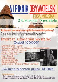 W niedzielę VI Piknik Obywatelski w Chojnicach. Muzyka i zabawa dla upamiętnienia czerwca &acute;89
