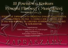 W Kościerzynie jutro (3.06) Powiatowy Konkurs Piosenki Filmowej i Musicalowej