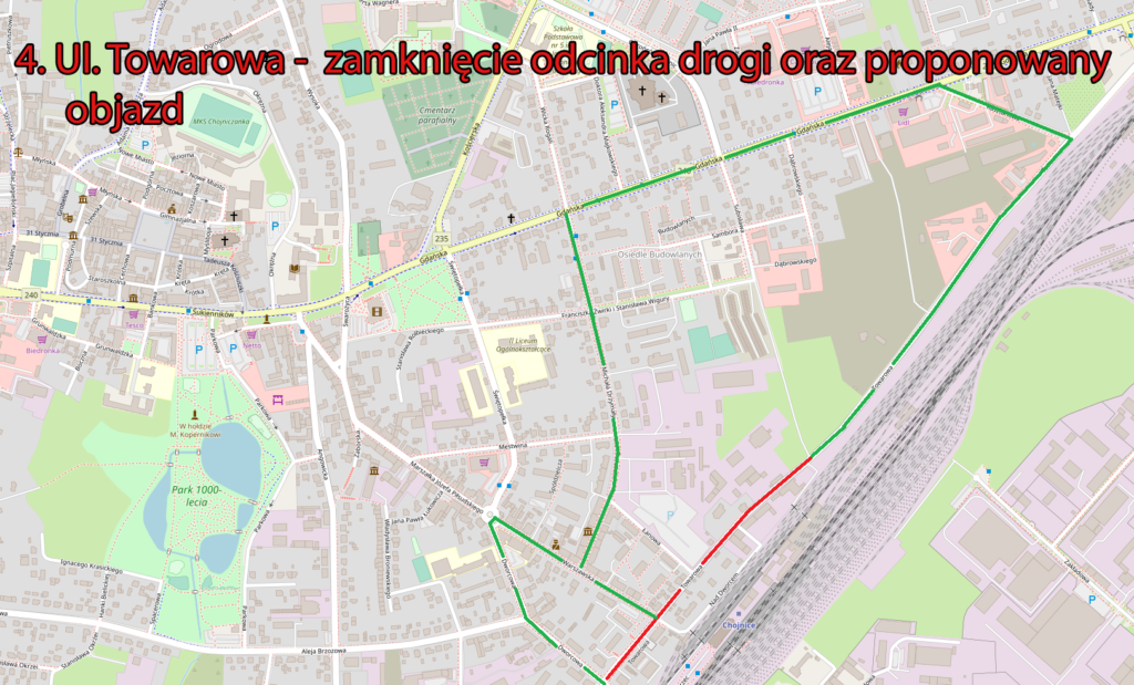 Uwaga! Zmiany w organizacji ruchu drogowego na terenie miasta Chojnice w roku 2019
