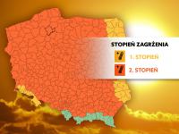 UWAGA! Burze z gradem i wiatr w porywach do 115 km/h. IMGW podwyższył alert pogodowy do pomarańczowego