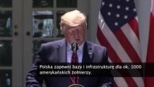 Prezydenci A. Duda i D. Trump podpisali deklarację o współpracy obronnej Polski i USA