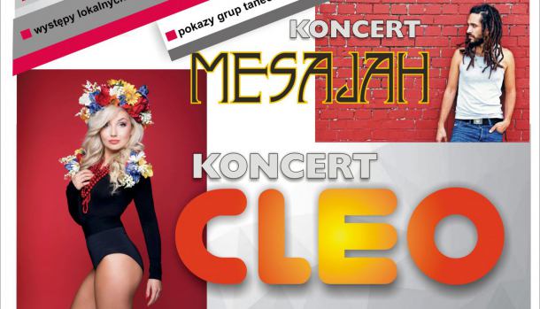 Dziś Dni Człuchowa. Zagrają Cleo i Mesajah. Wcześniej specjalne wydanie listy przebojów Weekend FM z Człuchowa
