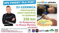 Od Garbatego Mostu w gminie Przechlewo, aż na Wyspę Młyńską w Bydgoszczy. Mieszkaniec Rytla chce przepłynąć Brdę wpław