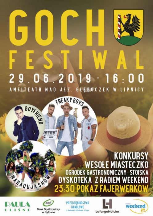 Już w sobotę Goch Festiwal nad jeziorem Głęboczek w Lipnicy
