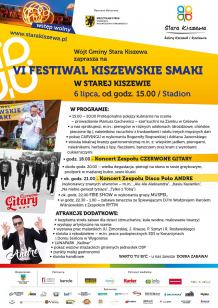 W najbliższą sobotę w Starej Kiszewie k. Kościerzyny VI Festiwal Kiszewskich Smaków