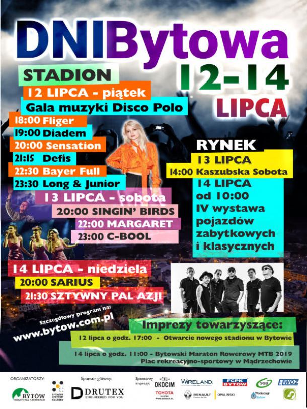 Już jutro (12.07) ruszają obchody Dni Bytowa (PROGRAM)