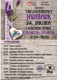 Jutro (25.07) w Człuchowie ósma edycja Lawendowego Jarmarku Świętego Jakuba