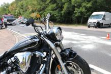 Motocyklista w szpitalu po wypadku na "berlince" w okolicach Rychnów (FOTO)