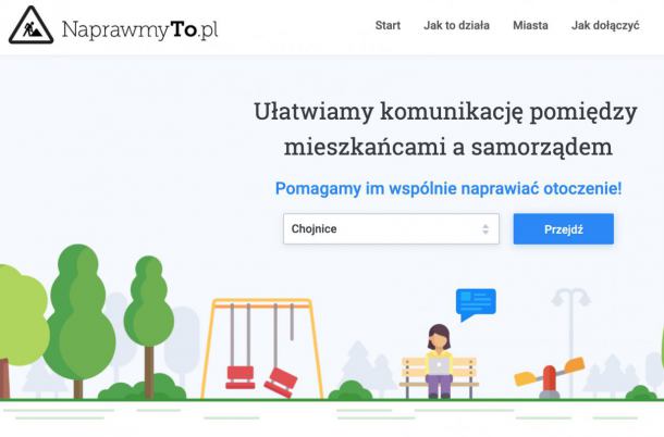 Mieszkaniec zgłosi problem przez internet, urzędnik sprawdzi. Miasto Chojnice zostaje w serwisie naprawmyto.pl