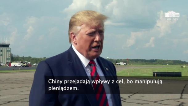 D. Trump: Będzie trudno o umowę z Chinami, jeśli Hong Kong stanie się nowym Placem Tiananmen