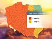 IMGW ostrzega przed silnymi burzami z gradem i porywami wiatru do 100 km/h. Wydano pomarańczowe alerty dla naszego regionu